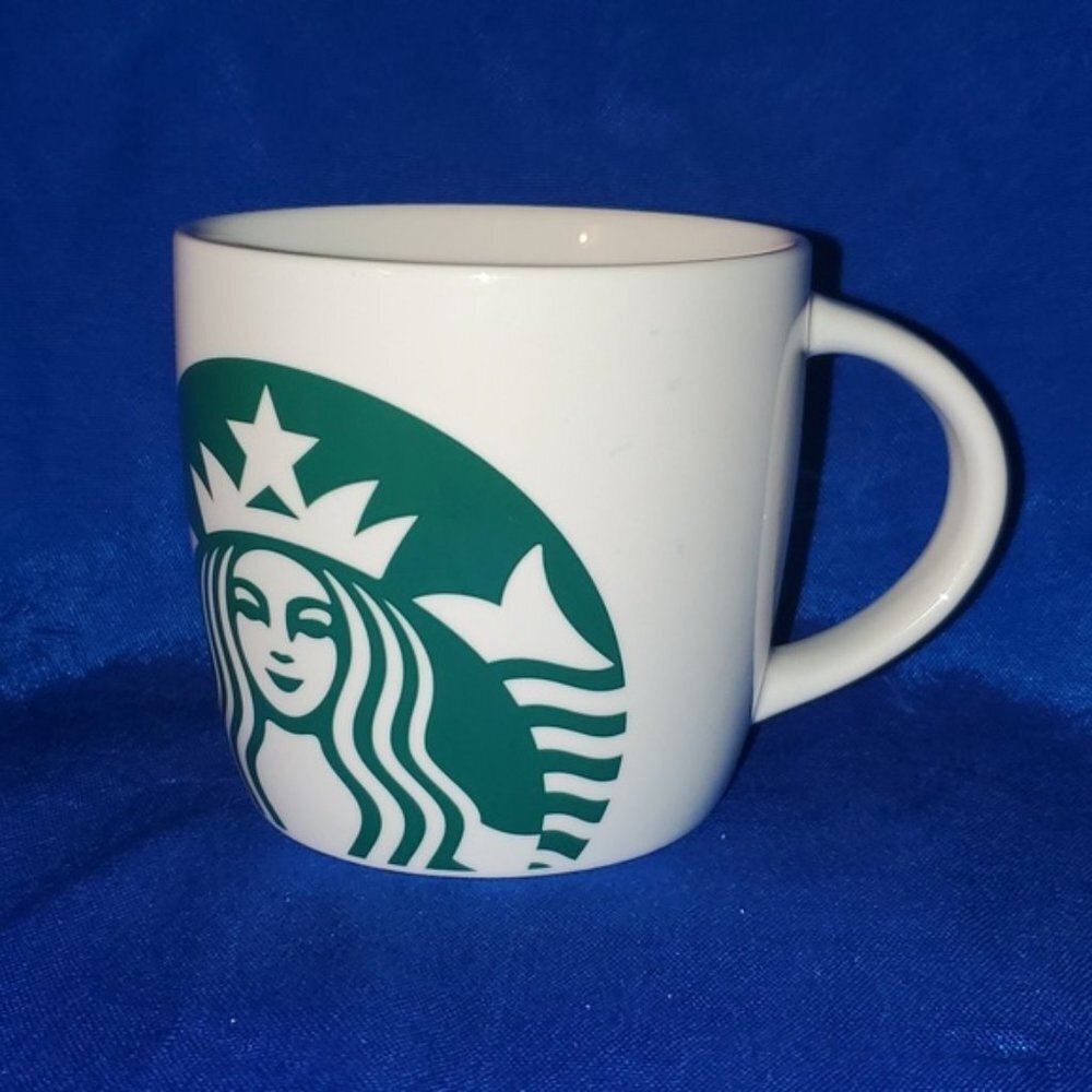 STARBUCKS Coffee Mug Cup tea cup Green Mermaid Siren Logo 14 oz Ceramic …